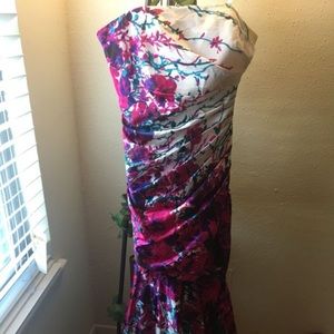 Floral Colorful Formal Dress